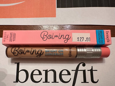 NIB $27 BENEFIT BOI-ING Bright On Concealer UNDER EYE CONCEALER full 5 ML peach
