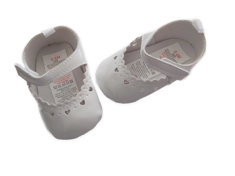 Chaussures Bébé Fille Souple Fille Rose ou Blanche 2 Tailles