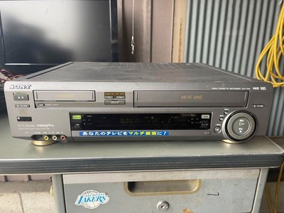 Wv-tw2 Hi8 VHS VCR Double Video Deck Cassette Sony Good Japan for 