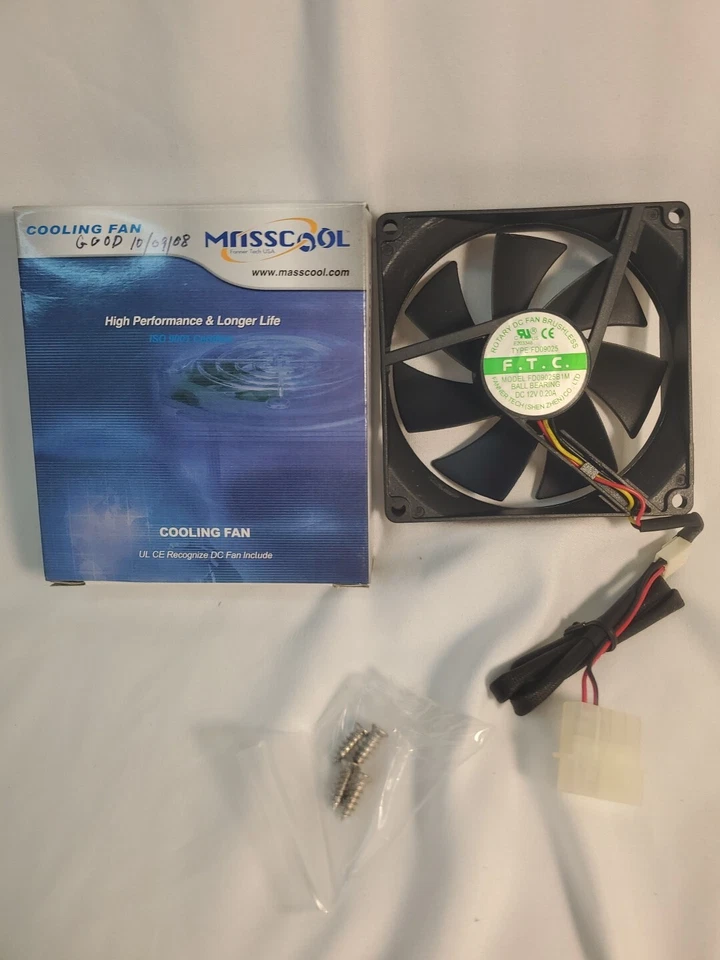 2~ Masscool Ball Bearing Cooling Fans ISO 9001 UL CE DC FAN - Image 4 of 4