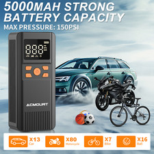 150 PSI Portable Auto 12V Digital Tire Inflator Car Air Pump Compressor Electric