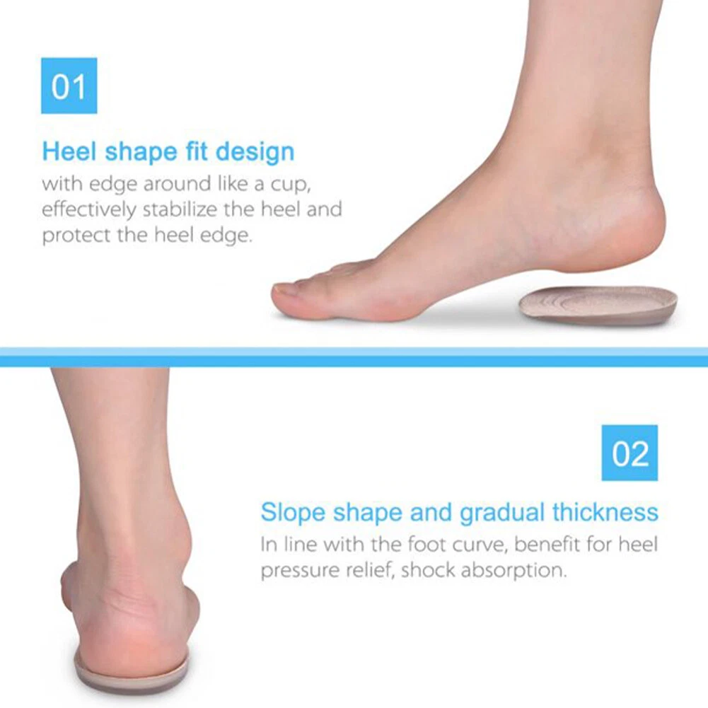 KALIONE Heel Lifts, Gel Height Increasing Insoles, Soft Shoe Lifts for  Uneven Legs, Shoe Lifts for Women Men, 1/2 Inch Heel Lifts for Leg Length  Discrepancy, Comfort Half Foot Insoles for Heel