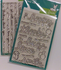 lawn fawn sentiment stamps - scripty bubble and scripty sayings never used