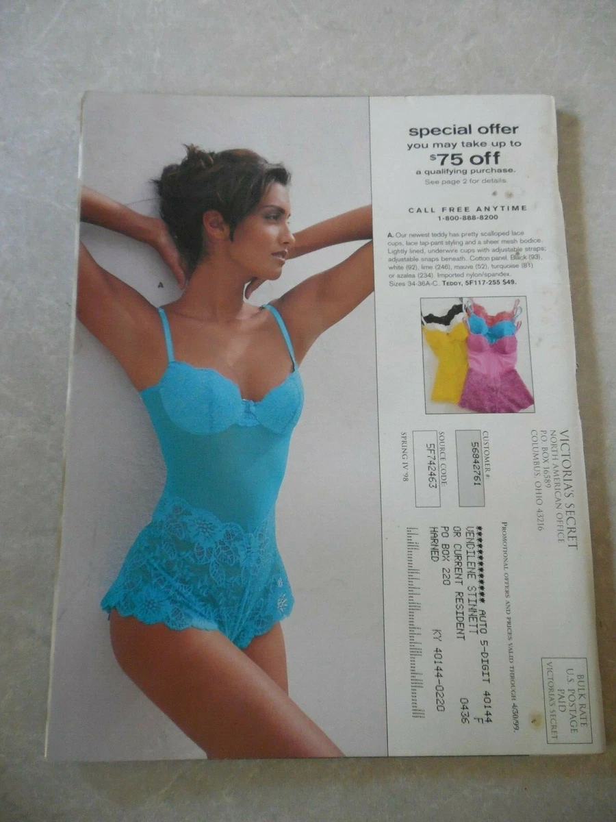 VICTORIA'S SECRET Catalog, SPRING 1998, ENGLISH LACE, STEPHANIE  SEYMOUR Cover! | eBay