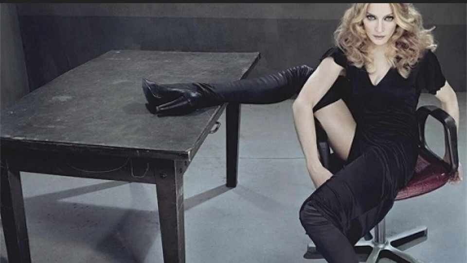 Vestido largo M by Madonna H&M línea A jersey negro talla UK 4 EU 36 US 6 Foto 4 de 4