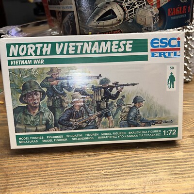 New ESCI Vietnam War North Vietnamese Soldier (50) Figures 1/72  P-229 SEALED