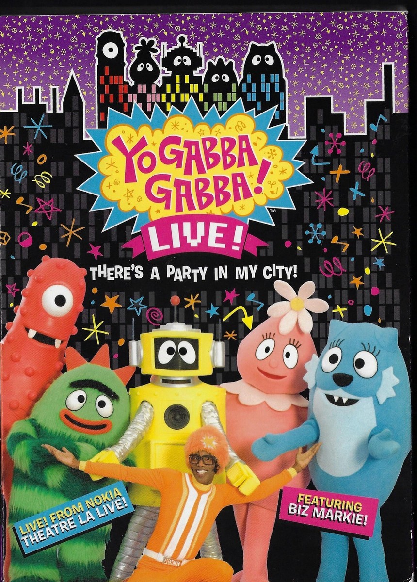Yo Gabba Gabba! Live! There's A Party In My City!(New DVD) | eBay