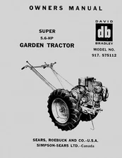 David Bradley Super 5.6 HP Owners Manual 917.575112 (please read description)
