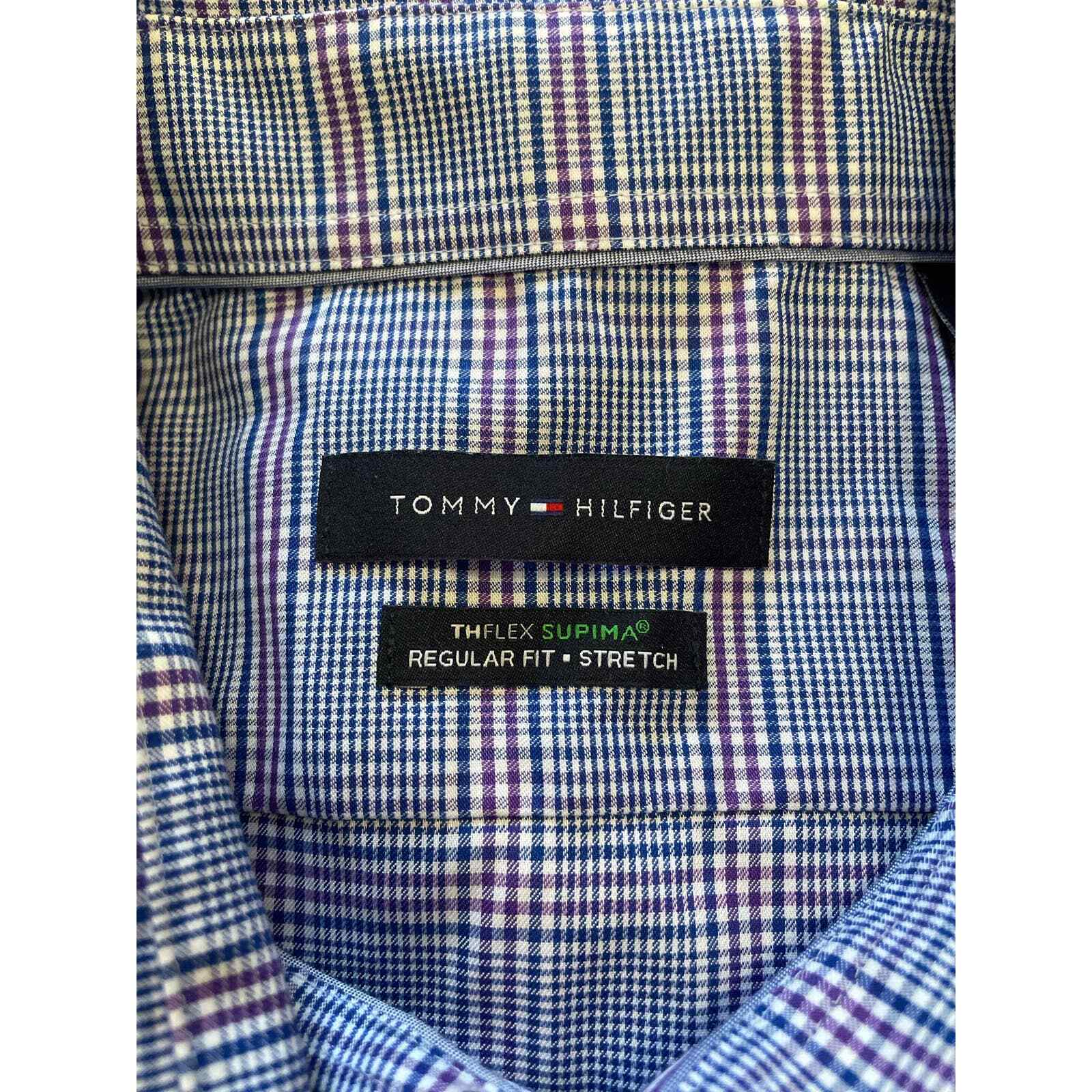 Tommy Hilfiger Dress Shirt, THFlex Supima, Reg Fit, Stretch, Men's 16 1/2 32-33 thumbnail 2