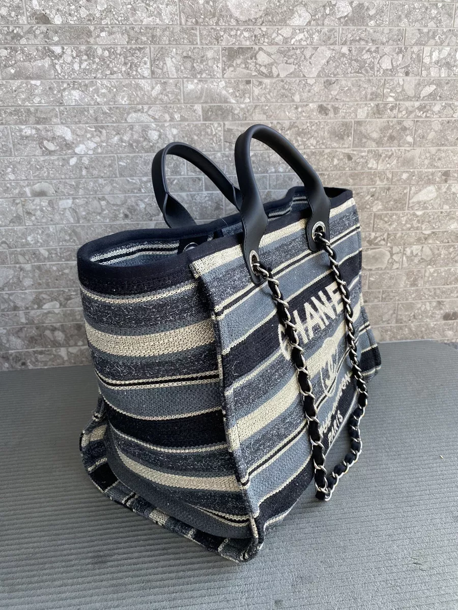 Large chanel deauville tote clearance