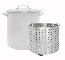 CONCORD Stainless Steel Stock Pot w/Basket. Boiling. Steaming.