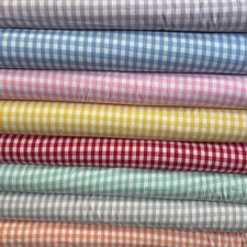 NEW - Cotton Mix - CRAFT WEIGHT LINEN WEAVE  GINGHAM  - 150cm Wide 60"