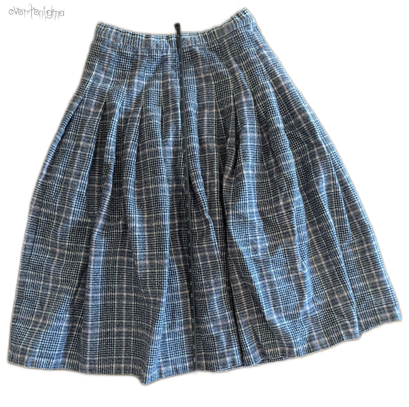 PENDLETON pleated plaid wool mid length skirt - image 3