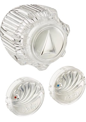 E-4. Delta Faucet H11 Single Clear Knob Handle Kit
