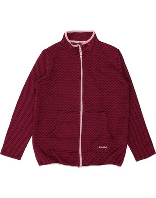 WEIRD FISH Mädchen Trainingsanzug Oberteil Jacke 13-14 Jahre Burgund Chevron CQ09