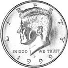 1999 P Kennedy Half Dollar Uncirculated from Mint Set