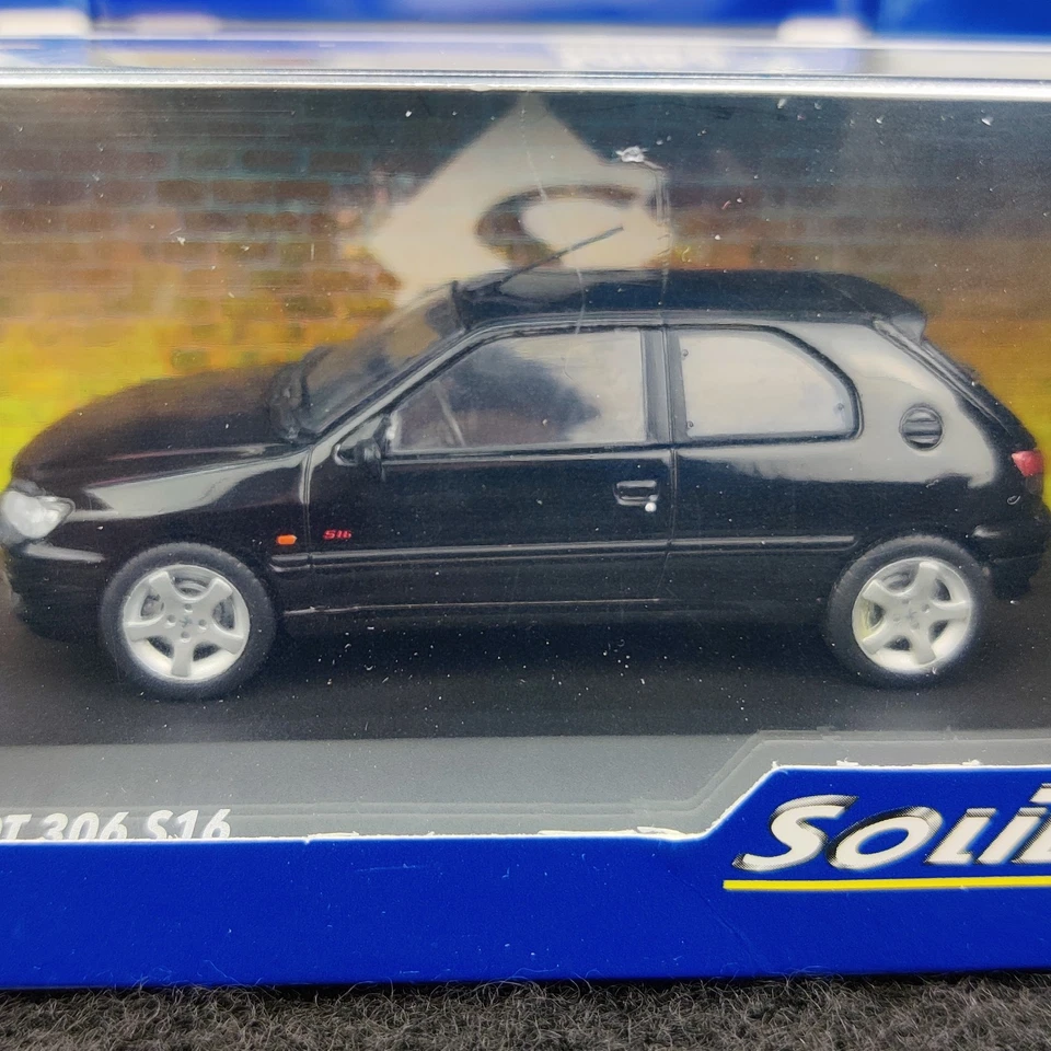 AUTO SOLIDA PEUGEOT 306 S16 NERO ONYX 1994 1:43 NUOVA SCATOLA S4311405 - Immagine 3 di 4