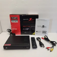 Zenith Digital TV Tuner DTT900 Converter Box w/ Remote & Cables FREE SHIPPING 
