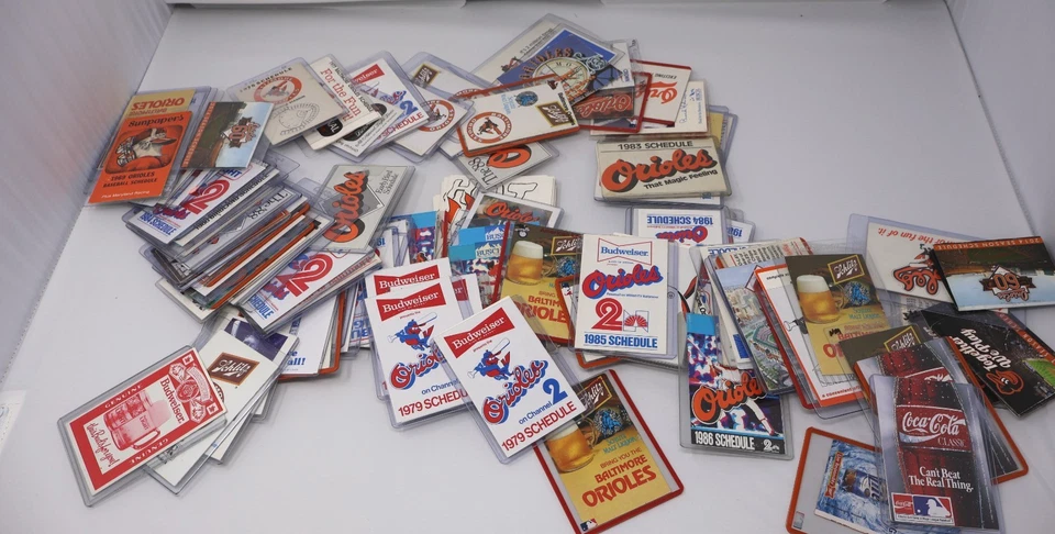 Baltimore Orioles Misc Pocket Schedules Lot Of 100+ 1969-2014 Great Party Gifts - Image 2 of 3