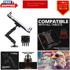 Industrial Metal Drill Base Tablet Mount Enduro Series - iPad Holder for Wa...