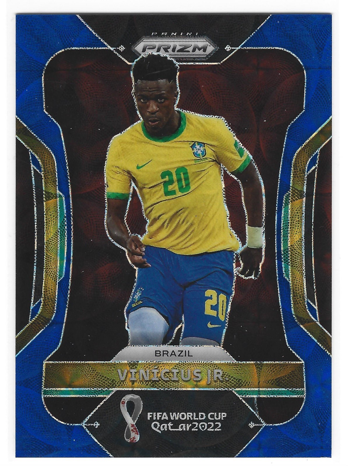 2022 Panini Prizm World Cup Qatar Vinicius Jr Blue Choice Prizm 87/135