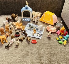 VTG Lot Miniature Animals Dogs (many Breeds) ...
