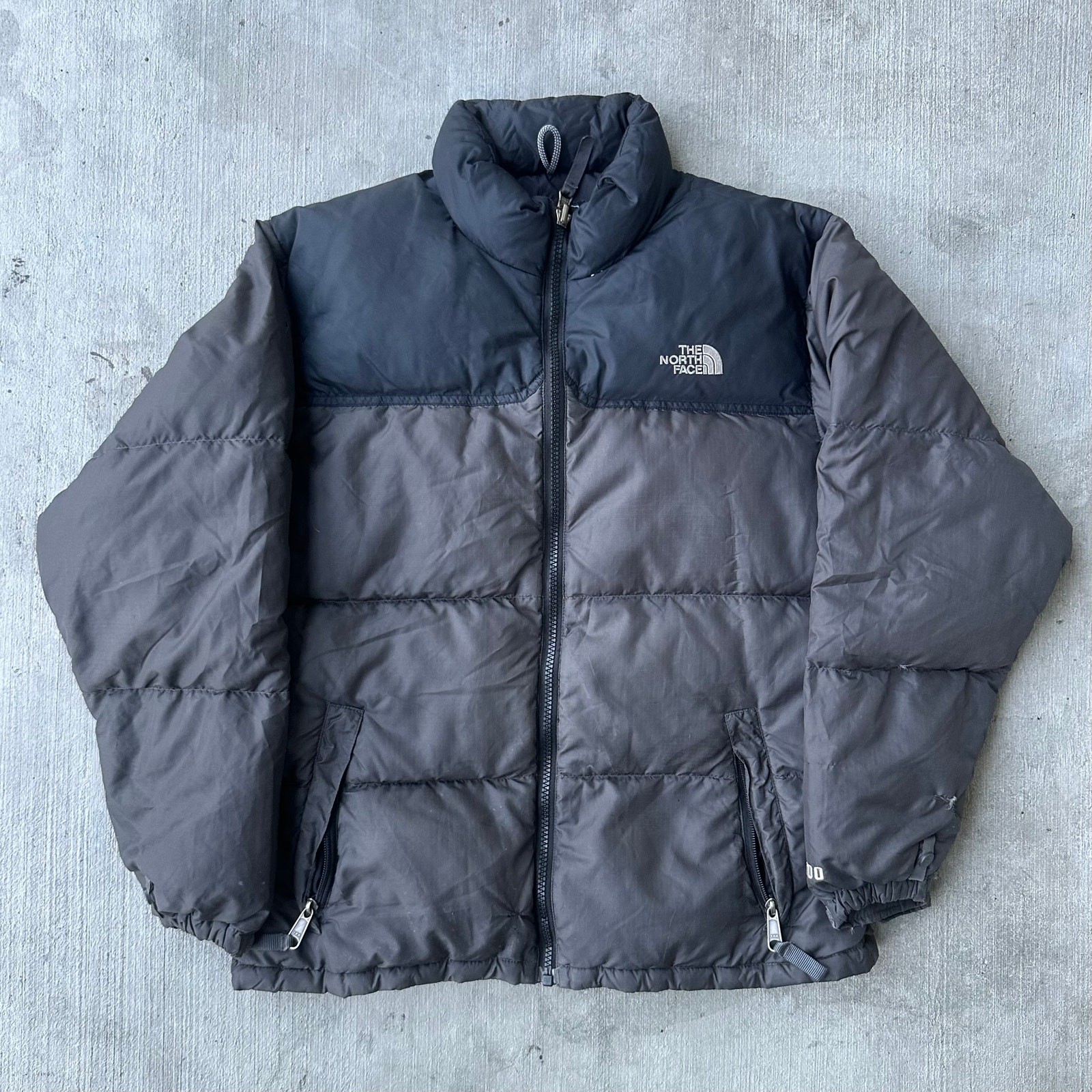 Vintage Y2K black YOUTH The North Face puffer winter zip up jacket