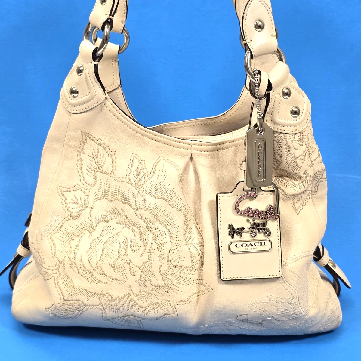 Coach Embroidered Shoulder Bag Bags & Handbags for Women for sale