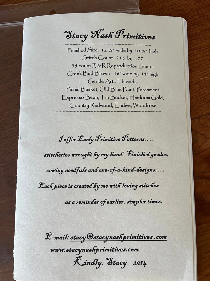 Stacy Nash Primitives ELIZA POOLE SAMPLER Cross Stitch Pattern - Image 3 of 4