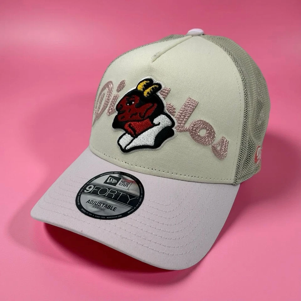 New Era Diablos Rojos del México 9FORTY A-Frame Trucker Hat Snapback Cap Nuevo con Etiquetas Foto 2 de 4