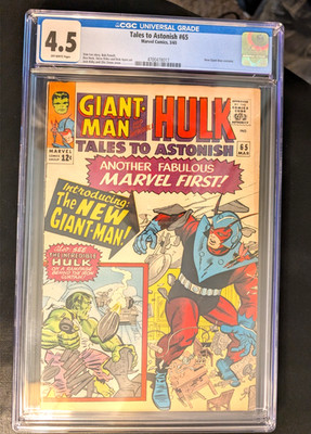 Tales to Astonish #65, 3/65, CGC 4.5, New Costume, Stan Lee Story, Ditko, Ayers
