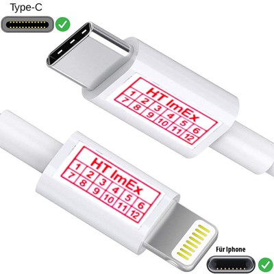 Charging cable for iPhone USB C to DC Jack iphone 7 Plus, 8 Plus, XS MAX White