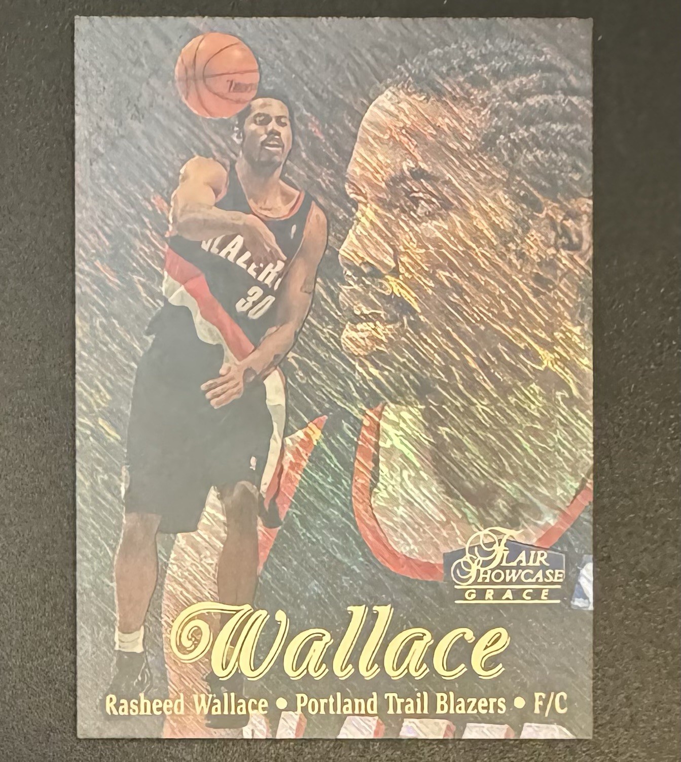 Rasheed Wallace 1996-97 Flair Showcase Row 1 #80 - Portland Trail Blazers B