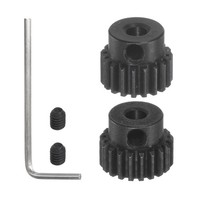 2Stk 48P GehäRtete Ritzel Motor Getriebe Set 19T 20T 3.175Mm Rc Motor Welle 48