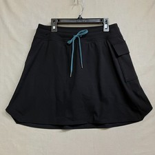 TEK Gear Athletic Golf Skort Women's M Black Built In Shorts Pockets Active