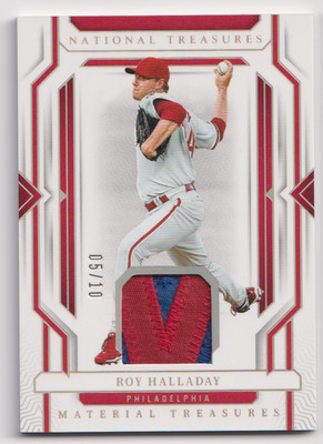 2024 Panini National Treasures Material Treas. #MT-RH Roy Halladay 05/10 Phillie