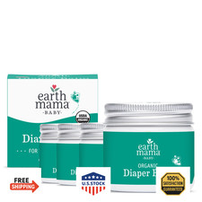 Earth Mama Organic Diaper Balm 2oz 4-Pack  Diaper Cream for Baby  EWG Verified