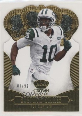 2013 Panini Crown Royale Gold Die-Cut Crown 7/99 Santonio Holmes #85 11pj