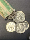 1967 Roosevelt Dime Roll Of 50 AU-BU Glossy Luster No Mint Mark FREE SHIPPING