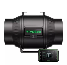 VIVOSUN AeroZesh T4 4 inch Inline Duct Fan HVAC Exhaust Kit W/E42A Speed Control