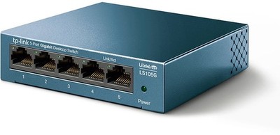 TP-Link LS105G LiteWave 5-Port Gigabit Desktop Switch, Plug and Play - BRANDNEU