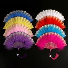 Feather Folding Fans Hand Fan Dance Costume Wedding Party Fans for Women ,