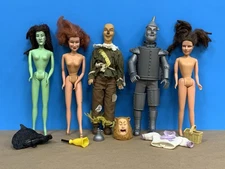 Vintage 1980's Toy Time Wizard Of Oz Lot Dorothy Tin Man Scarecrow Glenda Witch