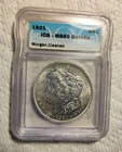 1921 morgan silver dollar/ Graded  ICG MS60