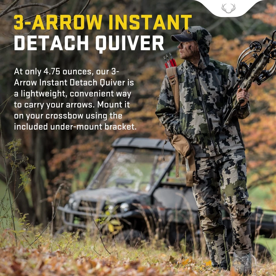 TenPoint 3-Arrow Instant Detach Quiver HCA-019 - Three Mounting Positions - I... - Image 2 of 3