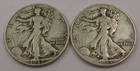 1942-P and 1943-P  Walking Liberty Half Dollars VG/Fine (2 Coins)