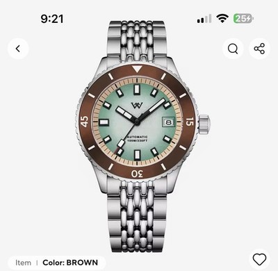 Welly Merck (WM)  Watch Automatic 40 MM  WM212 Sapphire With Box And Links