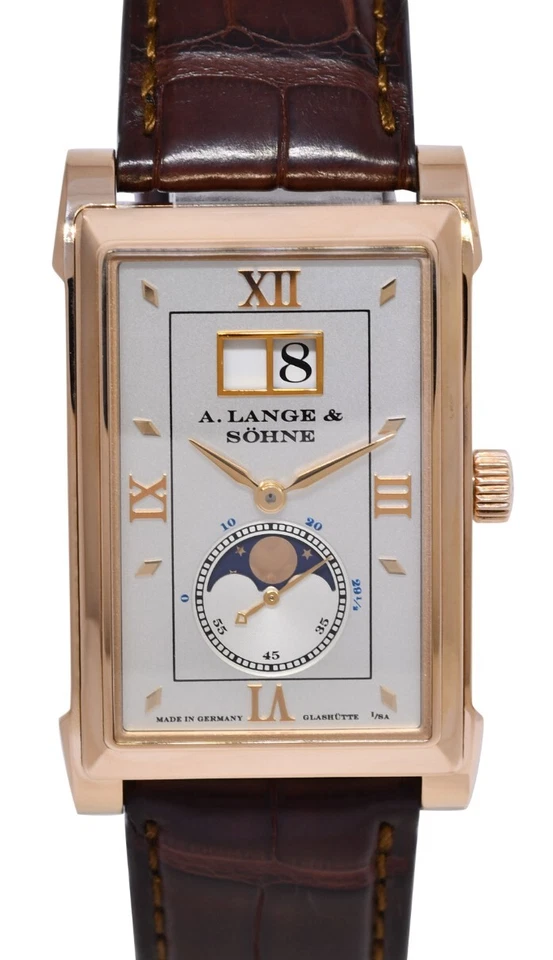 Reloj manual para hombre A. Lange & Sohn Cabaret oro rosa 18k fase lunar 118.032