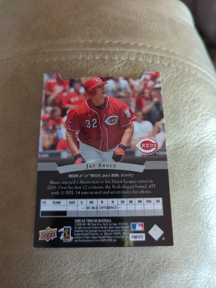 2008 Upper Deck Timeline #192 Jay Bruce 95 STP RC Cincinnati Reds - Image 2 of 2