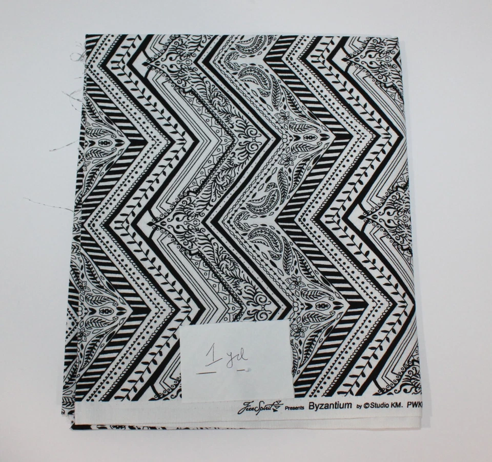 1 Yard of Zig Zag Free Sprit Byzantium  100% Cotton - Image 3 of 3